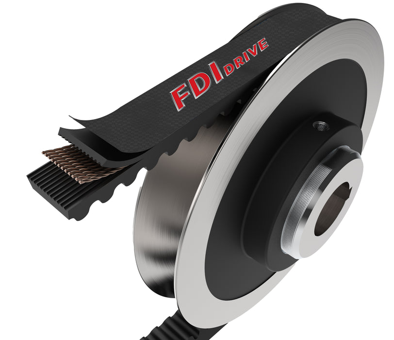 HQ Series V-Belt, 5/8" x 60", Raw Cogged belt.