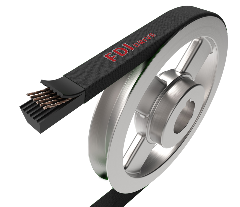 HQ Series V-Belt, 1/2" x 135", Covered belt