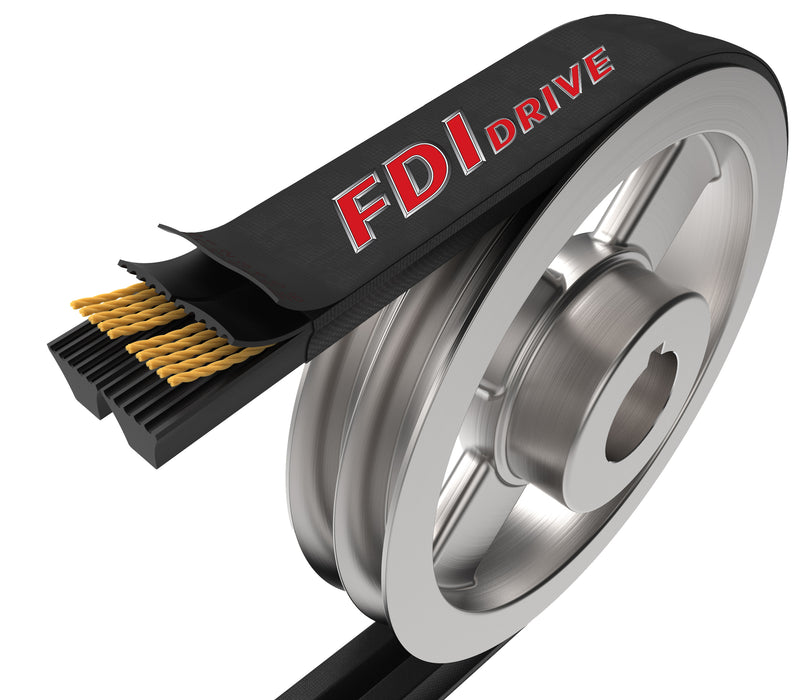 HQ Series AG V-Belt, VB2BK100, Banded belt, 5/8